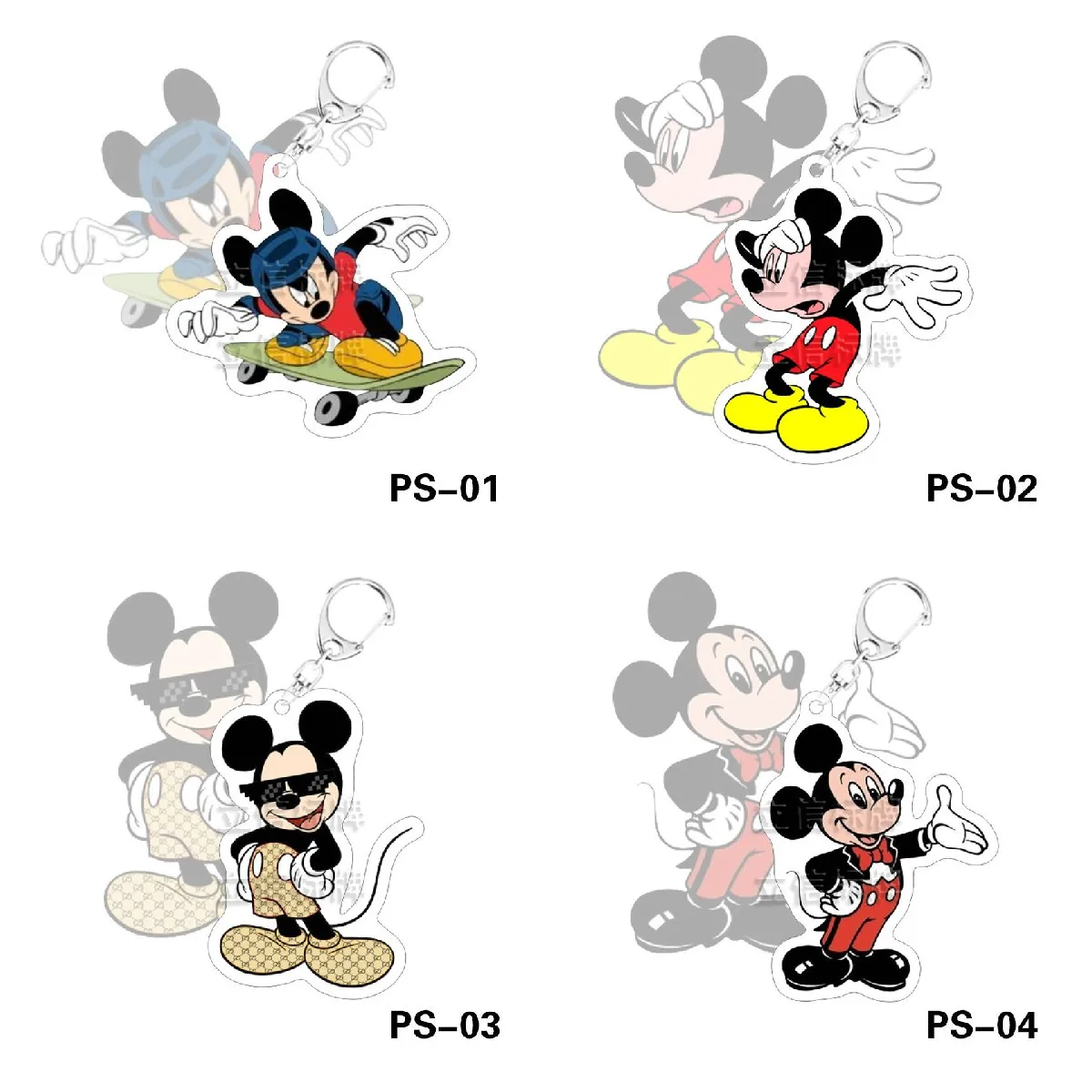Creative Cartoon Mickey Mouse Keychain Cute Happy Mickey Acrylic Keyring Ornament Key Chain Jewelry Gifts for Friends Kids Boys
Creative Cartoon Mickey Mouse Keychain Cute Happy Mickey Acrylic Keyring Ornament Key Chain Jewelry Gifts for Friends Kids Boys