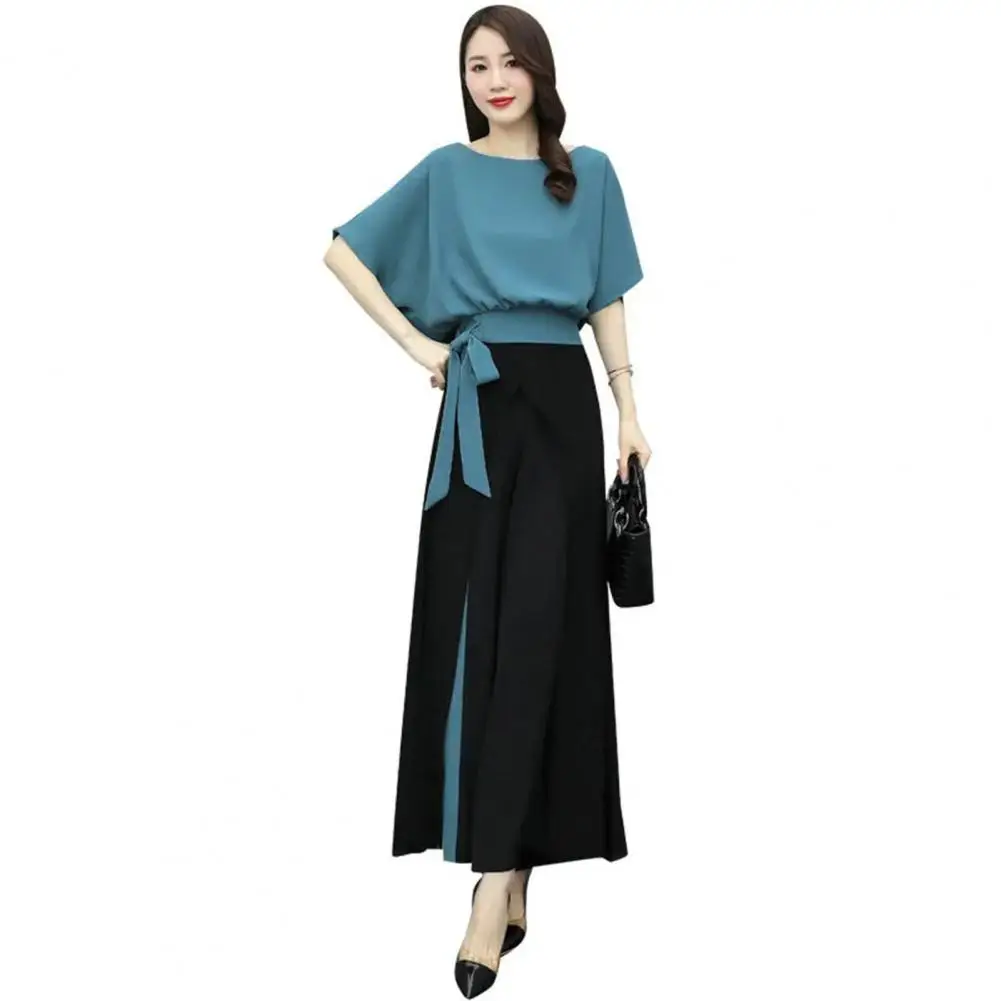 Simple Women Pants Set Temperament Top Pants Set Breathable Summer Two-pieces Women Top Pants Set All Match
Simple Women Pants Set Temperament Top Pants Set Breathable Summer Two-pieces Women Top Pants Set All Match