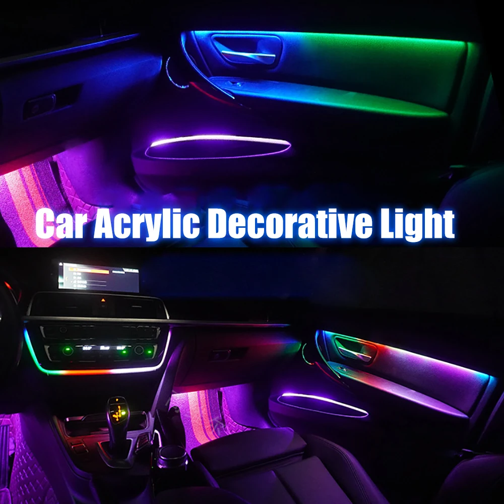 OKEEN LED 18 In 1 Acrylic Optic Fiber Lights Strip RGB Colorful Car Ambient Lights Auto Interior Decorative Atmosphere Lamps 12V
OKEEN LED 18 In 1 Acrylic Optic Fiber Lights Strip RGB Colorful Car Ambient Lights Auto Interior Decorative Atmosphere Lamps 12V