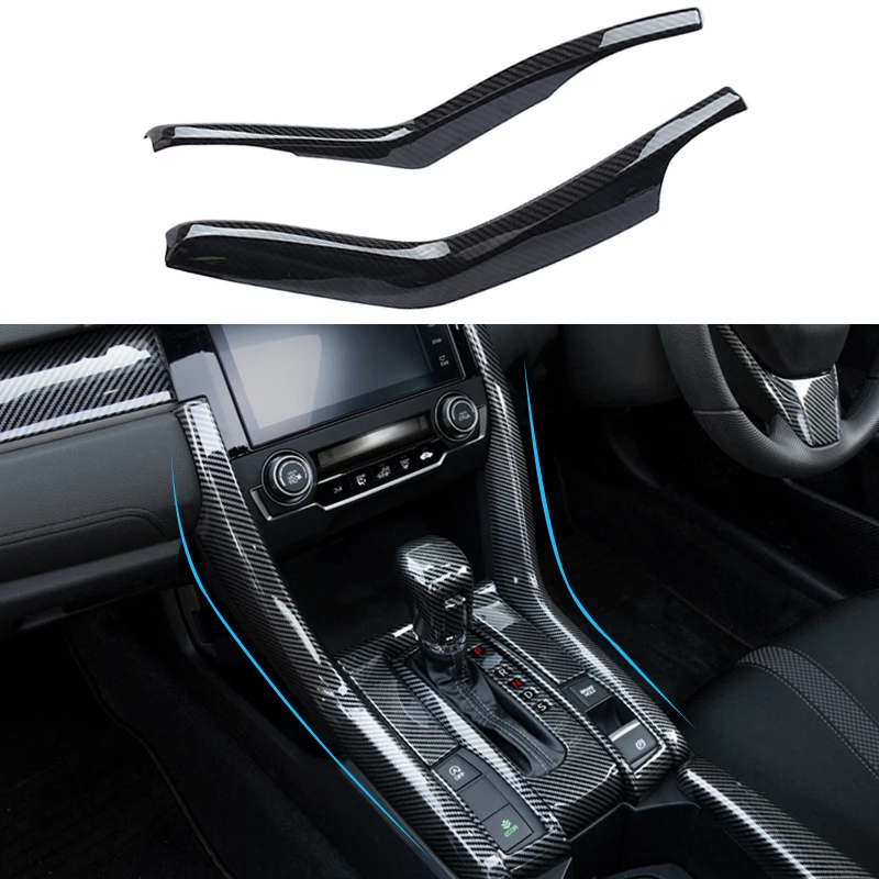 Центральные консоли для салона автомобиля Honda Civic 2016-2020, крышка из АБС-пластика, наклейки на панели передач, декоративные автомобильные аксессуары
Центральные консоли для салона автомобиля Honda Civic 2016-2020, крышка из АБС-пластика, наклейки на панели передач, декоративные автомобильные аксессуары