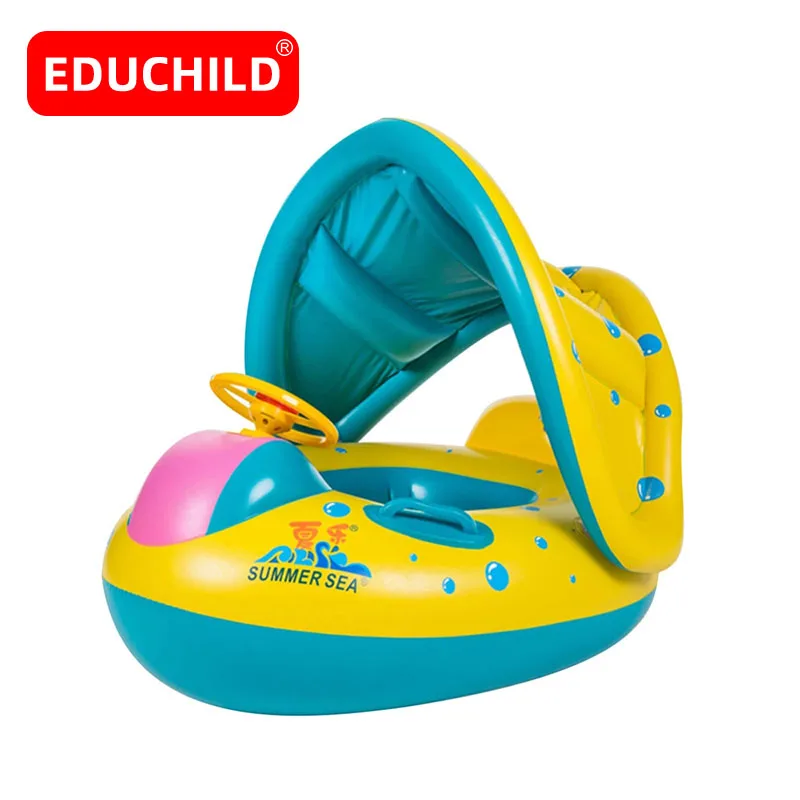 Educhild Summer Infant Swimming Ring Inflatable Pool Shaded Pool Toy Swim Safe Seat Baby Water Sports Beach Sea Party for Baby
Educhild Summer Infant Swimming Ring Inflatable Pool Shaded Pool Toy Swim Safe Seat Baby Water Sports Beach Sea Party for Baby