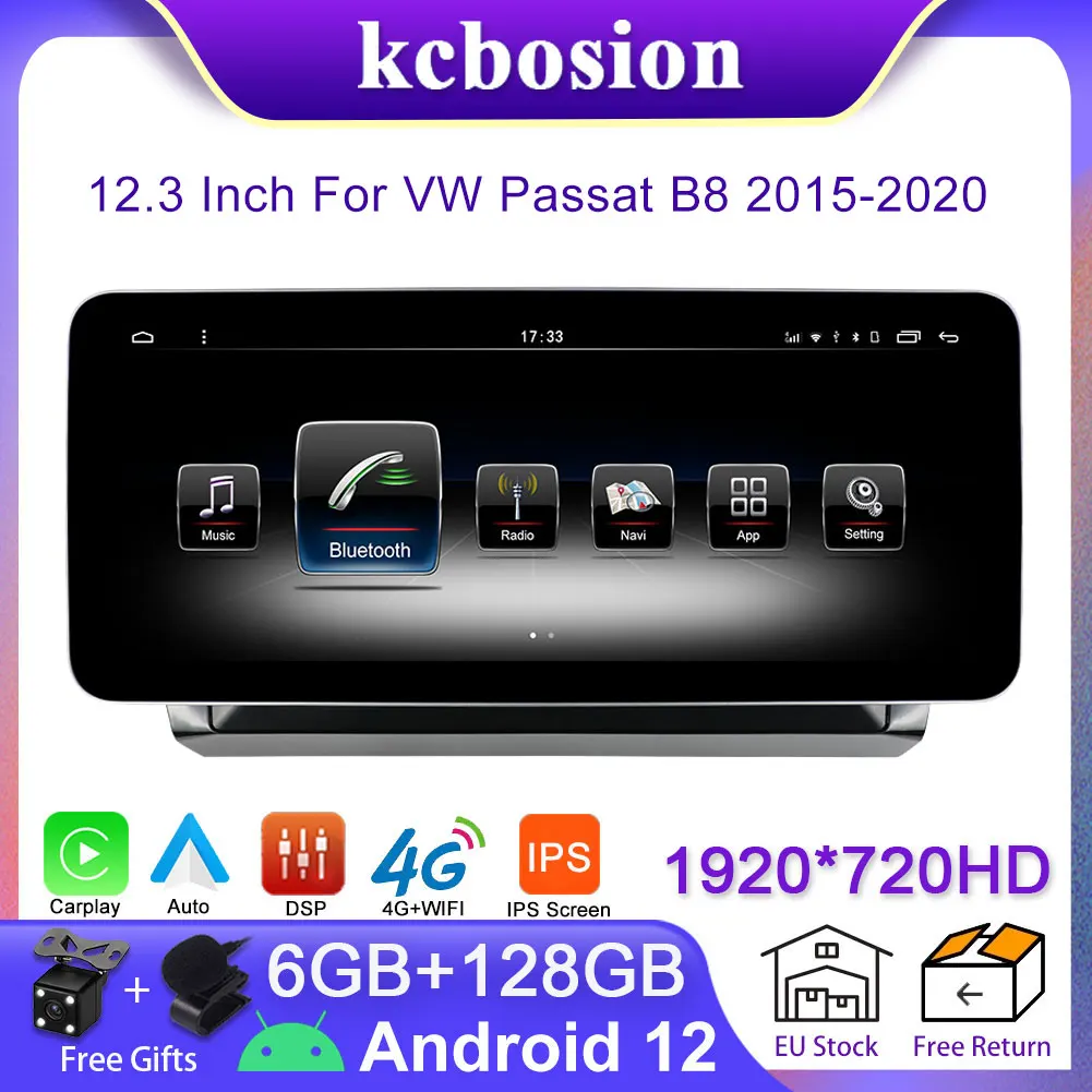 Автомагнитола Kcbosion, мультимедийный плеер 12,3 дюйма, Android 12, для Volkswagen Passat B8 2015-2020, IPS DSP Carplay, Android, авто, SWC, 2Din
Автомагнитола Kcbosion, мультимедийный плеер 12,3 дюйма, Android 12, для Volkswagen Passat B8 2015-2020, IPS DSP Carplay, Android, авто, SWC, 2Din