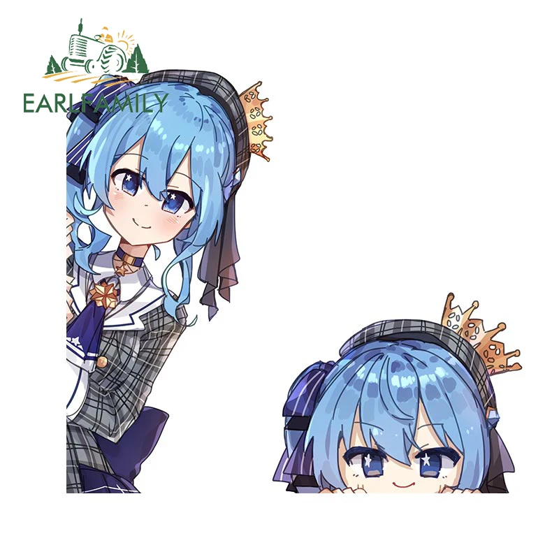 EARLFAMILY 13cm for Suisei Hololive Car Stickers Creative Occlusion Scratch Decals Cute Anime Vinyl Decals Car Door Protector
EARLFAMILY 13cm for Suisei Hololive Car Stickers Creative Occlusion Scratch Decals Cute Anime Vinyl Decals Car Door Protector