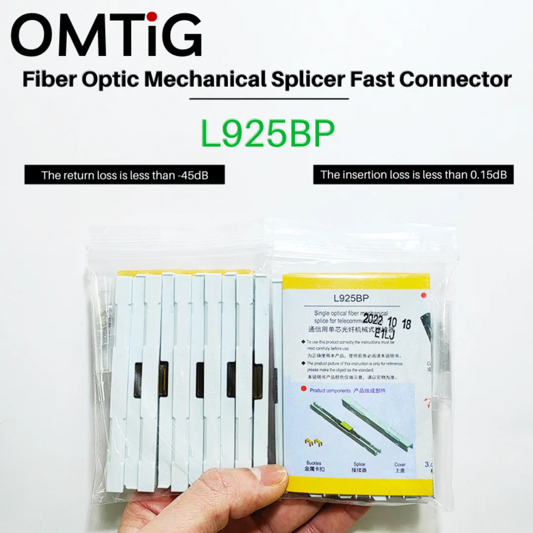 FTTH Fiber Optic Mechanical Splice L925BP Drop Cable Fiber Optic Mechanical Splicer fast connector Cold splice for sc adaptor
FTTH Fiber Optic Mechanical Splice L925BP Drop Cable Fiber Optic Mechanical Splicer fast connector Cold splice for sc adaptor