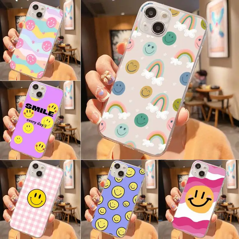 Smiley Rainbow Phone Case For Iphone 7 8 Plus X Xr Xs 11 12 13 Se2020 Mini Mobile Iphones 14 Pro Max Case
Smiley Rainbow Phone Case For Iphone 7 8 Plus X Xr Xs 11 12 13 Se2020 Mini Mobile Iphones 14 Pro Max Case