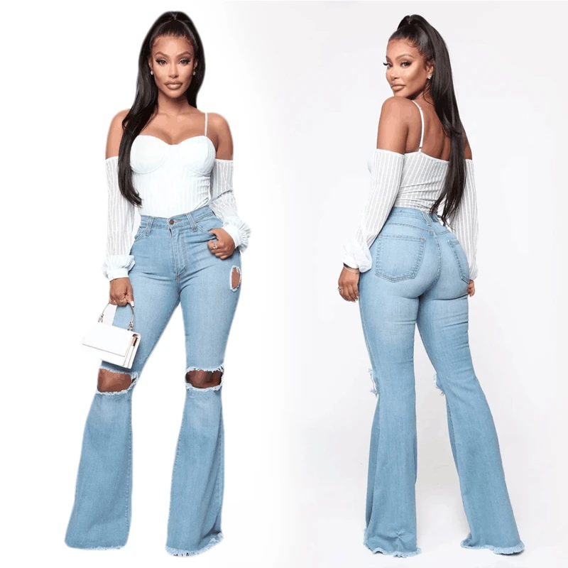 Jeans For Women Hole Button Zipper Pocket Jeans Casual Denim Flare Wide Leg Slim Hollow Long Pants
Jeans For Women Hole Button Zipper Pocket Jeans Casual Denim Flare Wide Leg Slim Hollow Long Pants