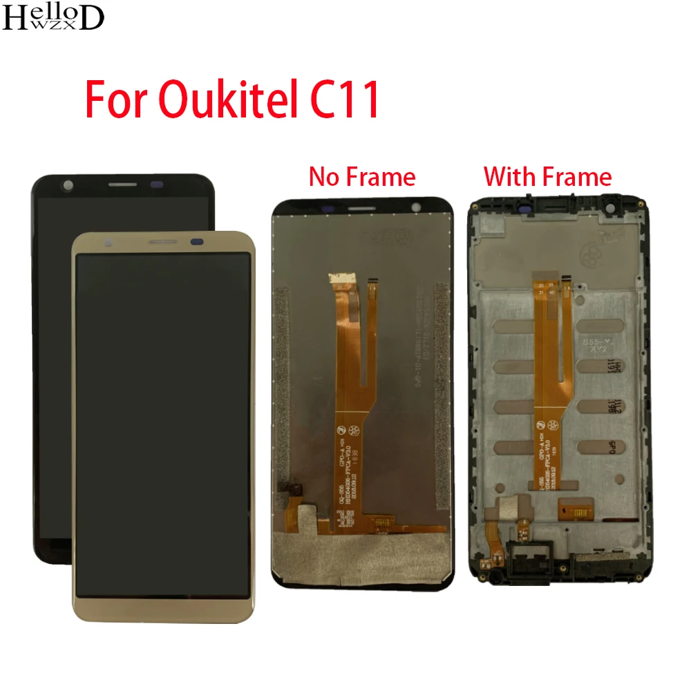 Mobile Phone LCD Display For Oukitel C11 LCD Display With Frame Touch Screen Digitizer Sensor Assembly Repair Parts Tools
Mobile Phone LCD Display For Oukitel C11 LCD Display With Frame Touch Screen Digitizer Sensor Assembly Repair Parts Tools
