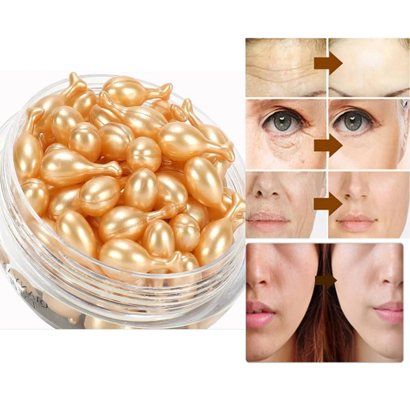 

20/50/60/100Pcs Hyaluronic Acid Capsules Serum Spot Acne Remover Whitening Cream Anti-Wrinkle Ageless Cream TSLM1