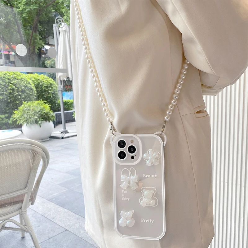 2023 Cute 3D three -dimensional ears bear lane rope chain beads transparent iPhone 13 Pro Max 11 xr 7 8 Plus Cover
2023 Cute 3D three -dimensional ears bear lane rope chain beads transparent iPhone 13 Pro Max 11 xr 7 8 Plus Cover