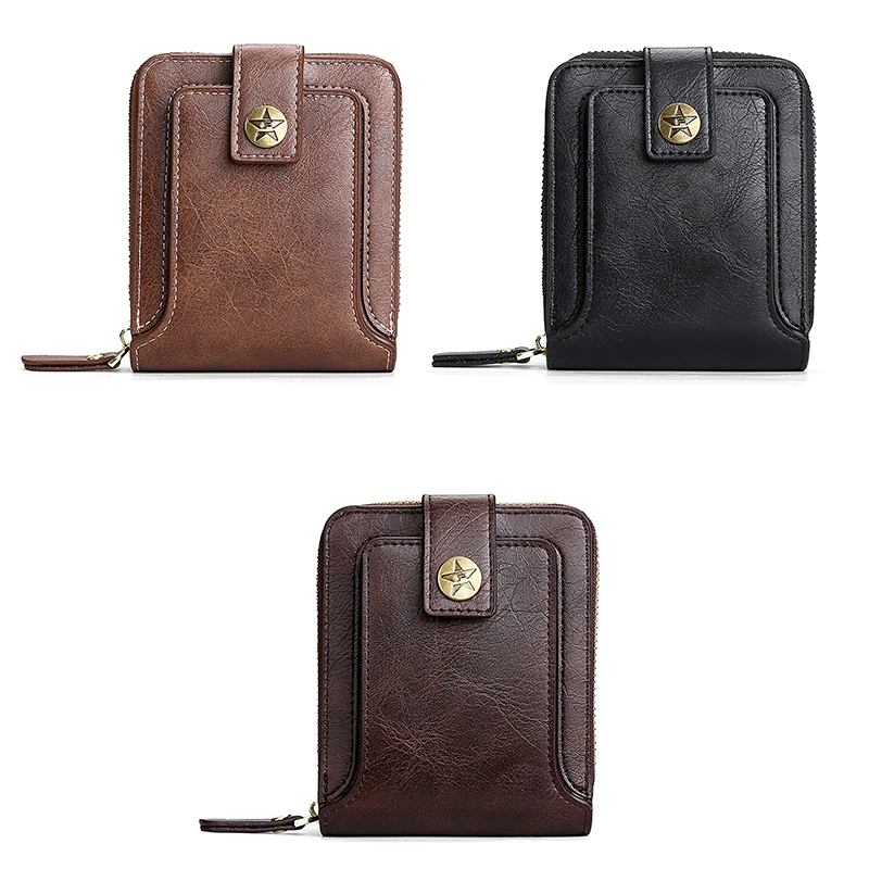 Vintage Small Men's Wallet Pu Leather Short Purse Men Zipper Clutch Bag Men's Wallet Coin Pocket Card Holders
Vintage Small Men's Wallet Pu Leather Short Purse Men Zipper Clutch Bag Men's Wallet Coin Pocket Card Holders