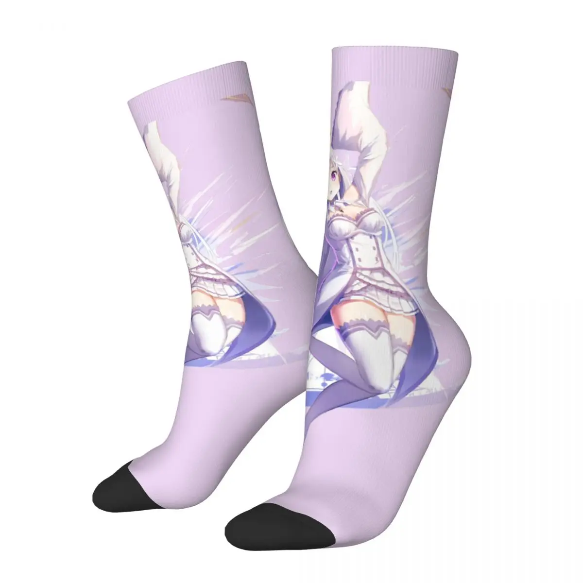 Hip Hop Emilia Anime Classic Crazy compression Socks Unisex ReZero Starting Life in Another World Seamless Printed Crew Sock
Hip Hop Emilia Anime Classic Crazy compression Socks Unisex ReZero Starting Life in Another World Seamless Printed Crew Sock