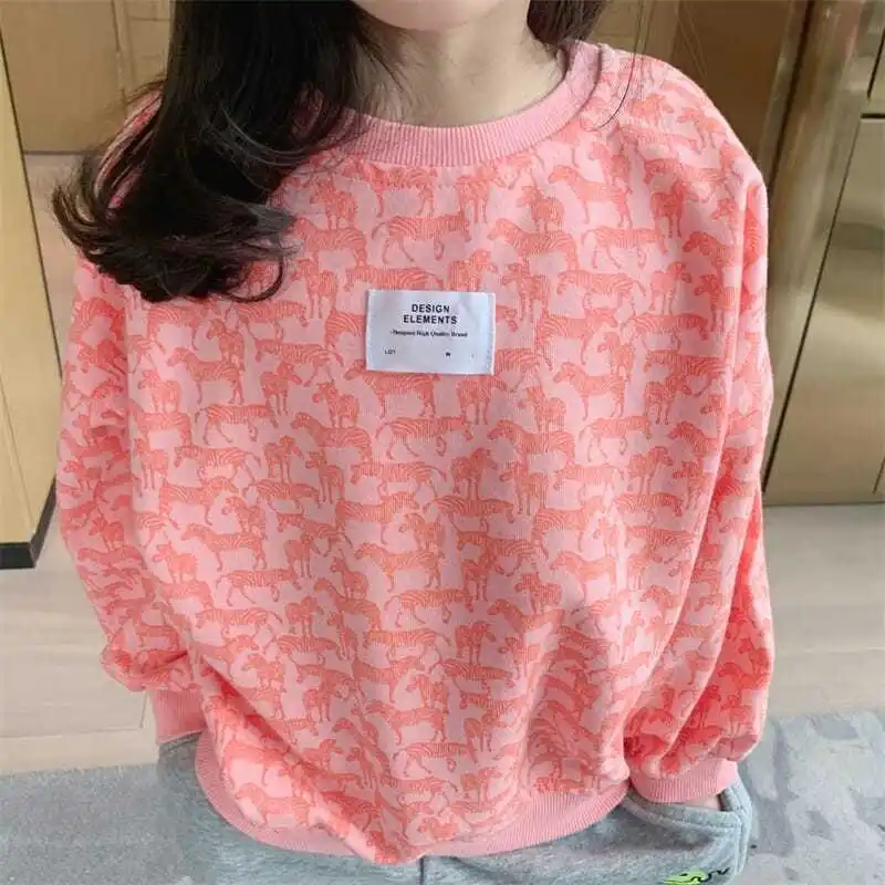 2022 Girl Kids Spring Children cartoon Long Sleeve print round neck sweatshirt Unisexcolors loose casual pullover Clothes 3-12Y
2022 Girl Kids Spring Children cartoon Long Sleeve print round neck sweatshirt Unisexcolors loose casual pullover Clothes 3-12Y