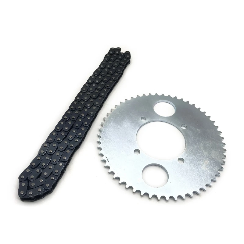 Цепь 47cc 49cc T8F 54T, зубчатая Звездочка 116 звеньев для мини-мотоцикла, квадроцикла, 2-тактного двигателя, мотоцикла, внедорожника
Цепь 47cc 49cc T8F 54T, зубчатая Звездочка 116 звеньев для мини-мотоцикла, квадроцикла, 2-тактного двигателя, мотоцикла, внедорожника