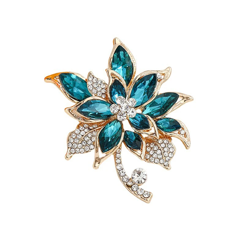 Exquisite Zircon Elegant Flower Brooches for Women Dress Scarf Hats Coat Fashion Clothing Match Accessories
Exquisite Zircon Elegant Flower Brooches for Women Dress Scarf Hats Coat Fashion Clothing Match Accessories