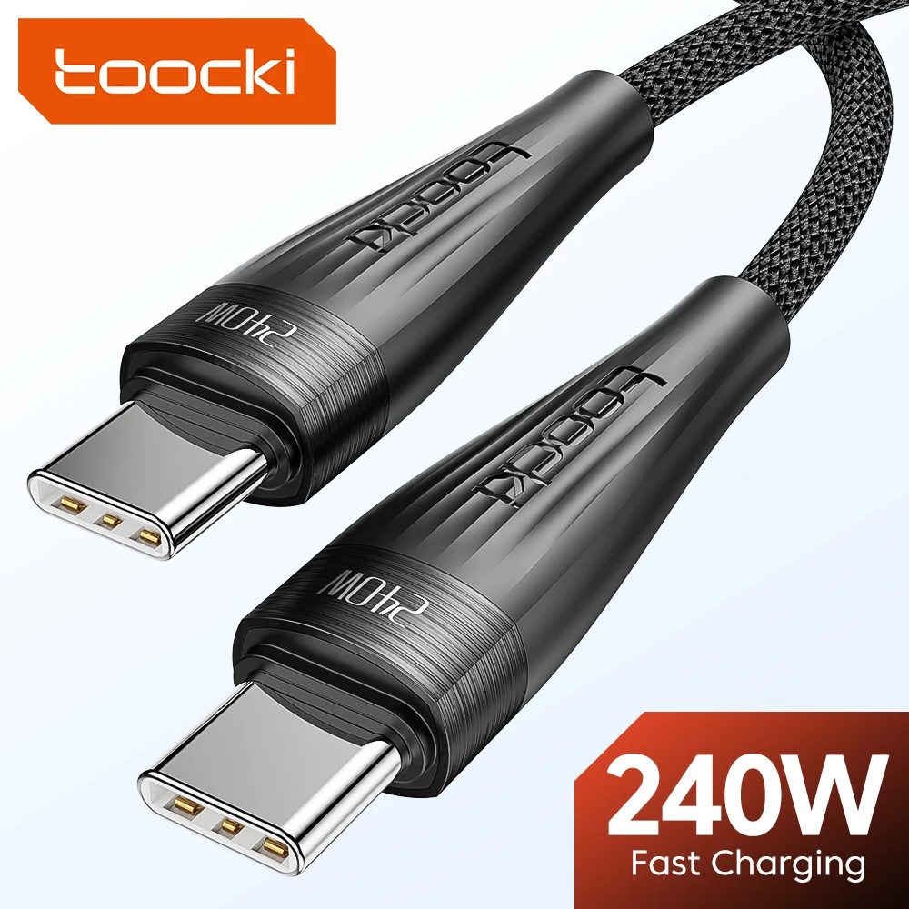 Toocki 240W USB C To USB C Cable PD Fast Charger Cord Type C To Type C Cable For Xiaomi Poco Samsung Huawei MacBook iPad
Toocki 240W USB C To USB C Cable PD Fast Charger Cord Type C To Type C Cable For Xiaomi Poco Samsung Huawei MacBook iPad