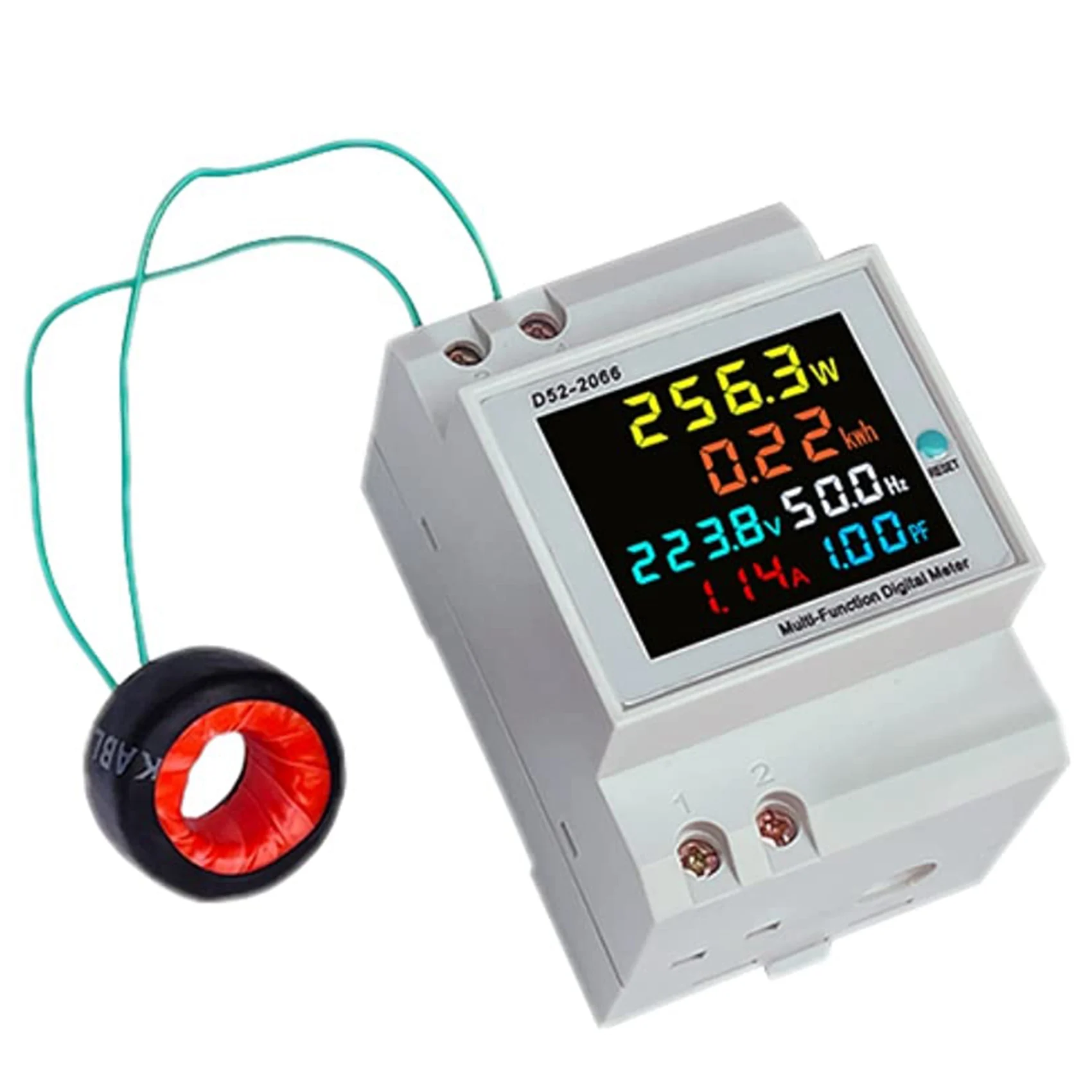 AC Monitor 110V 220V 380V 100A Voltage Current Power Factor Active KWH Electric Energy Frequency Meter VOLT AMP(40-300V)
AC Monitor 110V 220V 380V 100A Voltage Current Power Factor Active KWH Electric Energy Frequency Meter VOLT AMP(40-300V)