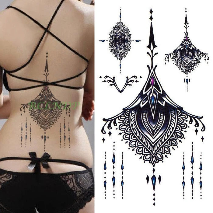 Waterproof Temporary Tattoo Sticker mandala totem Fake Tatoo Flash Tatto water transfer Breast Chest Back Belly For Women Girl
Waterproof Temporary Tattoo Sticker mandala totem Fake Tatoo Flash Tatto water transfer Breast Chest Back Belly For Women Girl