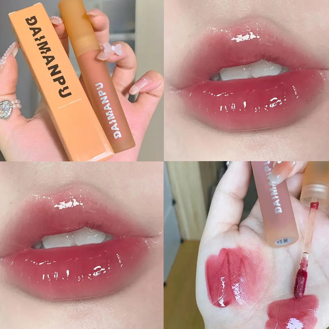 

Jelly Water Gloss Lip Glaze Mirror Moisturizing Lip Gloss Long Lasting Non-fading Shiny Lip Tint Girl Makeup Waterproof Lipstick