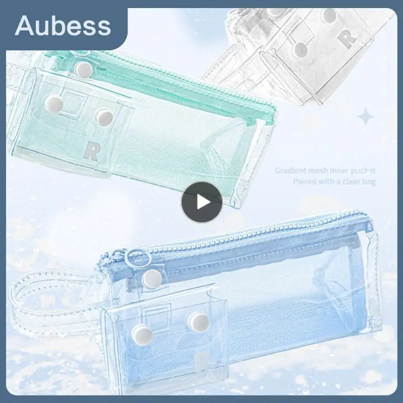 Durable Pencil Case Spacious Transparent Pencil Case High Quality Convenient High Capacity College Essentials Portable Storage 
Durable Pencil Case Spacious Transparent Pencil Case High Quality Convenient High Capacity College Essentials Portable Storage