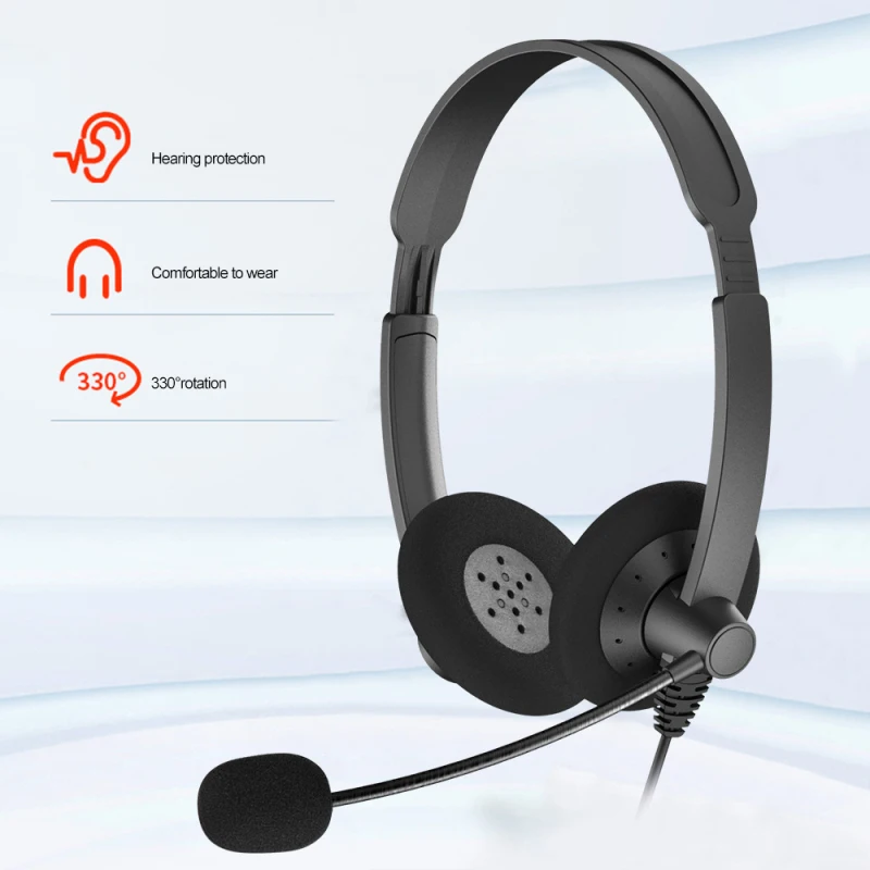 T28 Office Headset With Mic 3.5mm USB Computer Headset Noise Reduction Headphone For Call Center Cellphone
T28 Office Headset With Mic 3.5mm USB Computer Headset Noise Reduction Headphone For Call Center Cellphone