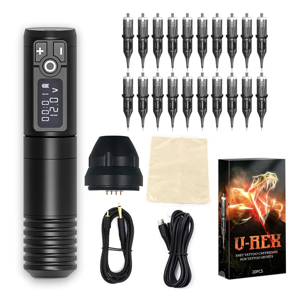 T-Rex Wireless Tattoo Machine Pen Kit Coreless Motor Portable Power Charging Tattoo Equipment KIt
T-Rex Wireless Tattoo Machine Pen Kit Coreless Motor Portable Power Charging Tattoo Equipment KIt