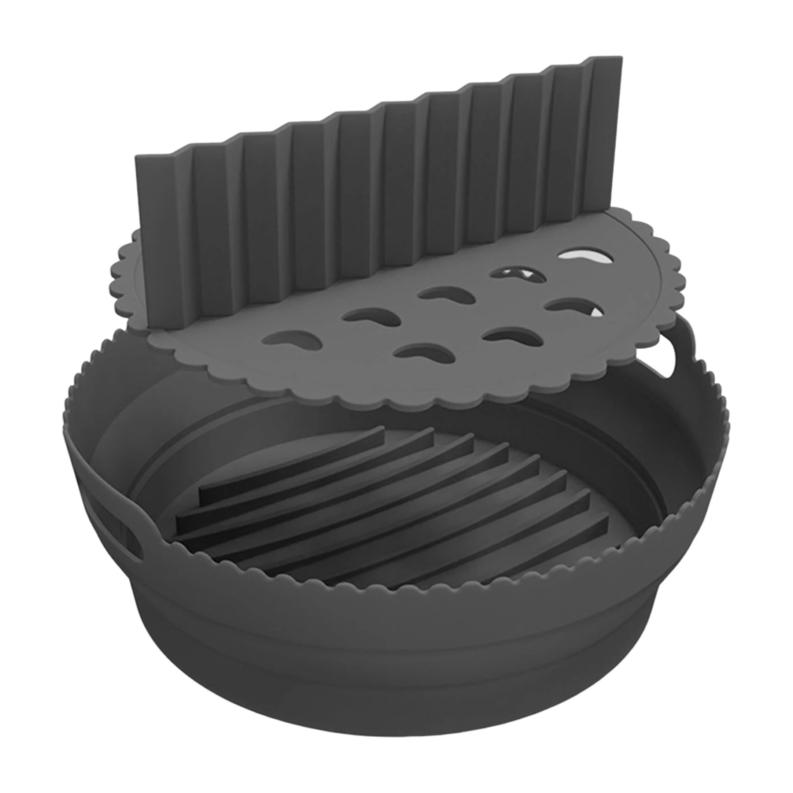 Air Fryer Liner Pan Silicone Collapsible Baking Pan with Handles & Separator for Cooking Oven Microwave SASI
Air Fryer Liner Pan Silicone Collapsible Baking Pan with Handles & Separator for Cooking Oven Microwave SASI