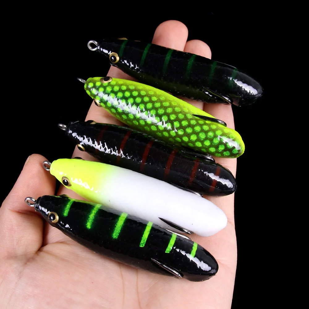 

Frog Bait Fishing Lure 14g/85mm FLoating Artificial Soft Baits Frog Spoon Toad Wobbler Crankbait Topwater Engaging Silicone Bait