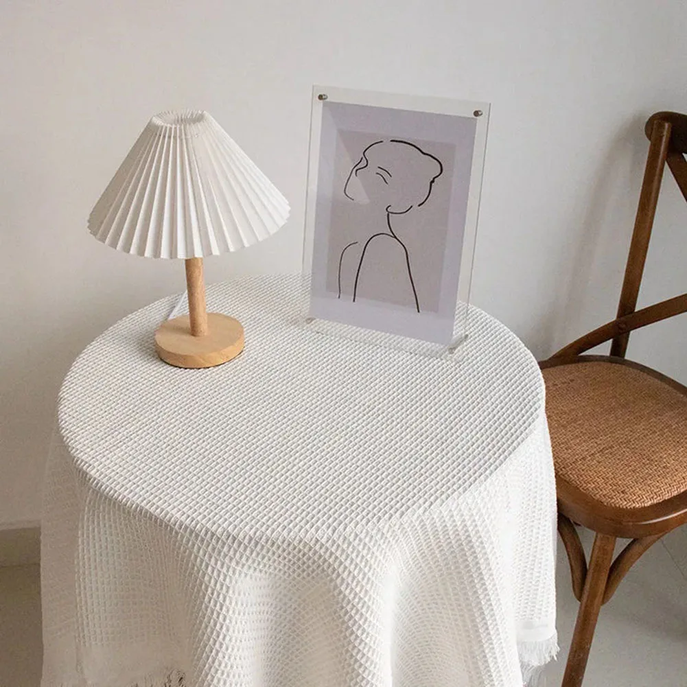 1pc Tablecloth Round Table Cotton And Linen Light Luxury Tassel Tablecloth Square Table Mat 90*90/150/180cm Kitchen Living Room
1pc Tablecloth Round Table Cotton And Linen Light Luxury Tassel Tablecloth Square Table Mat 90*90/150/180cm Kitchen Living Room
