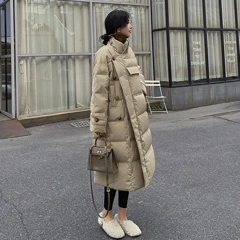 2023 Winter Korean Version of The New Fashion Down Padded Women's Mid-length Loose Design Sense Thickened Padded Jacket 
2023 Winter Korean Version of The New Fashion Down Padded Women's Mid-length Loose Design Sense Thickened Padded Jacket