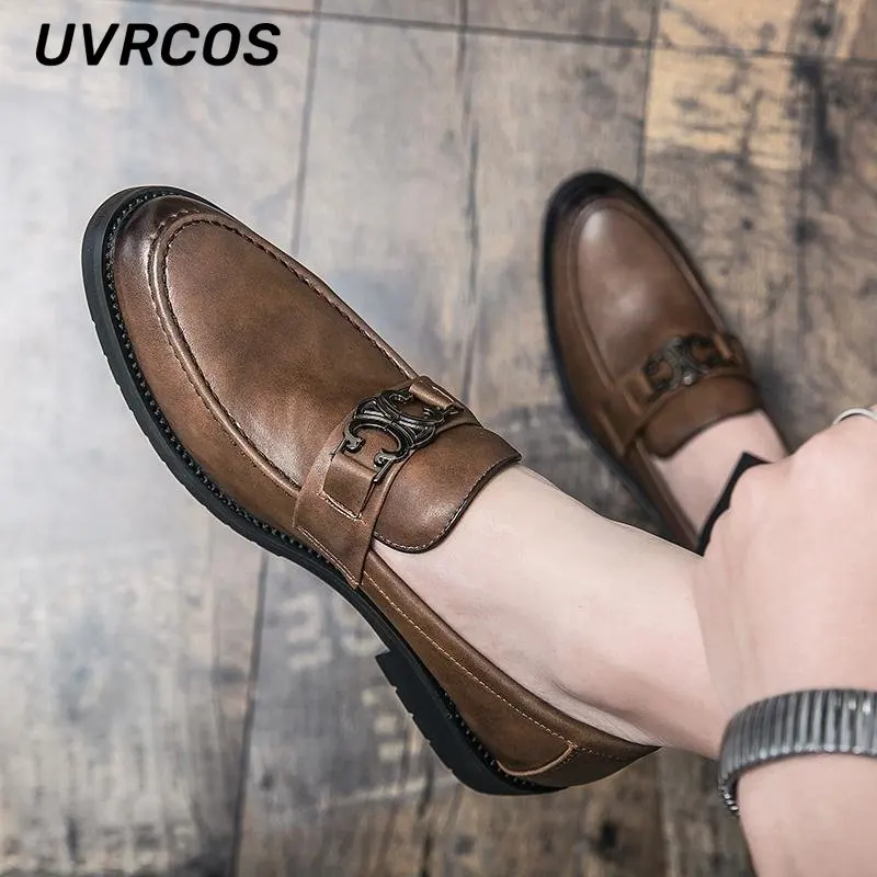 Pointed-toe Shoes Casual Formal Business Leather Peas Slip-on Men Fashion Low-top Set Feet Low-heeled Shoe
Pointed-toe Shoes Casual Formal Business Leather Peas Slip-on Men Fashion Low-top Set Feet Low-heeled Shoe