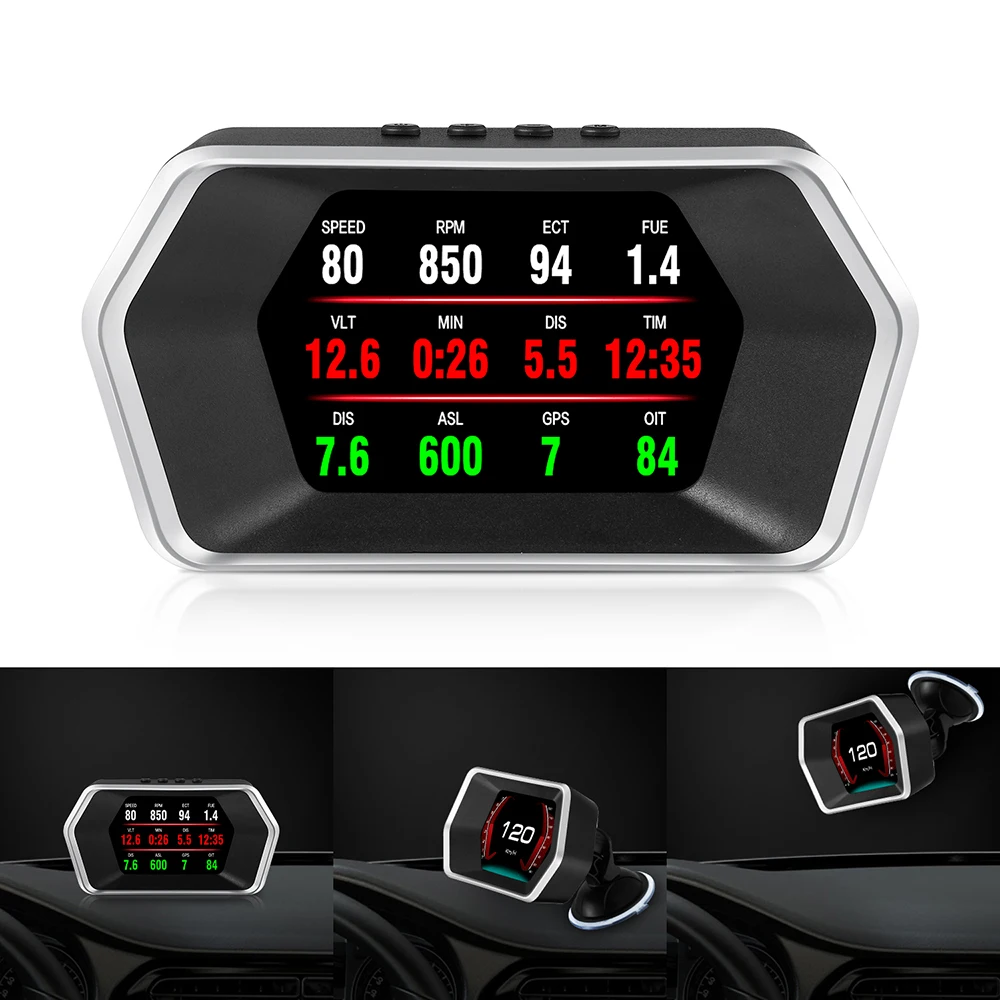 Dual System Head Up Display Digital Car Speedometer OBD2 HUD GPS Tachometer Oil Coolant Temp Turbo Boost Display Smart Gadgets
Dual System Head Up Display Digital Car Speedometer OBD2 HUD GPS Tachometer Oil Coolant Temp Turbo Boost Display Smart Gadgets