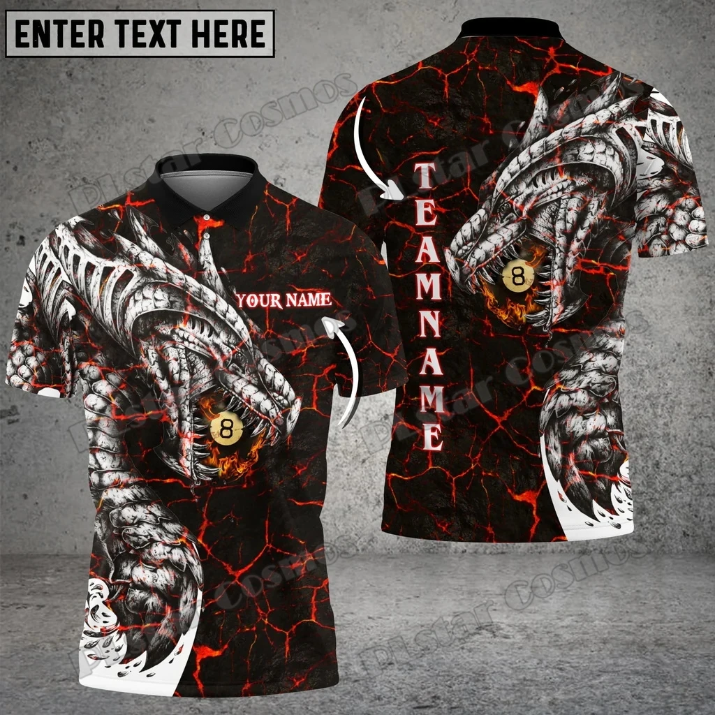 Fire Dragon & Eagle Billiards Personalized Name 3D Printed Fashion Men's Polo Shirt Summer Unisex Casual Polo Shirt POL108
Fire Dragon & Eagle Billiards Personalized Name 3D Printed Fashion Men's Polo Shirt Summer Unisex Casual Polo Shirt POL108