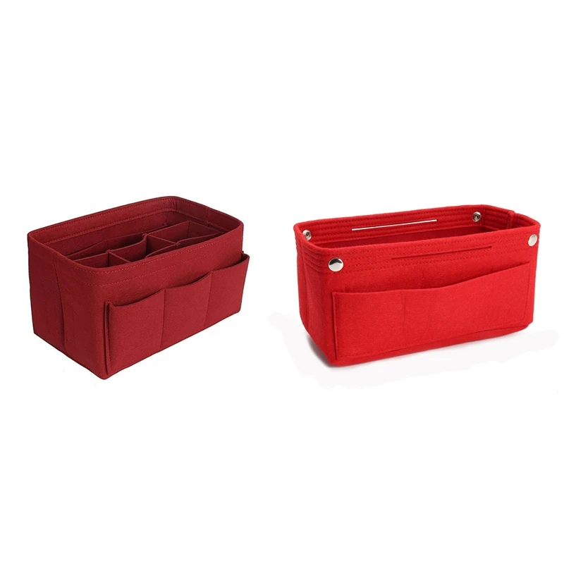 2Pcs Multifunction Handbag Cosmetic Organizer Purse Insert Bag Felt Fabric Storage Pouch - 26X15x14cm & 22X15x9.5Cm
2Pcs Multifunction Handbag Cosmetic Organizer Purse Insert Bag Felt Fabric Storage Pouch - 26X15x14cm & 22X15x9.5Cm