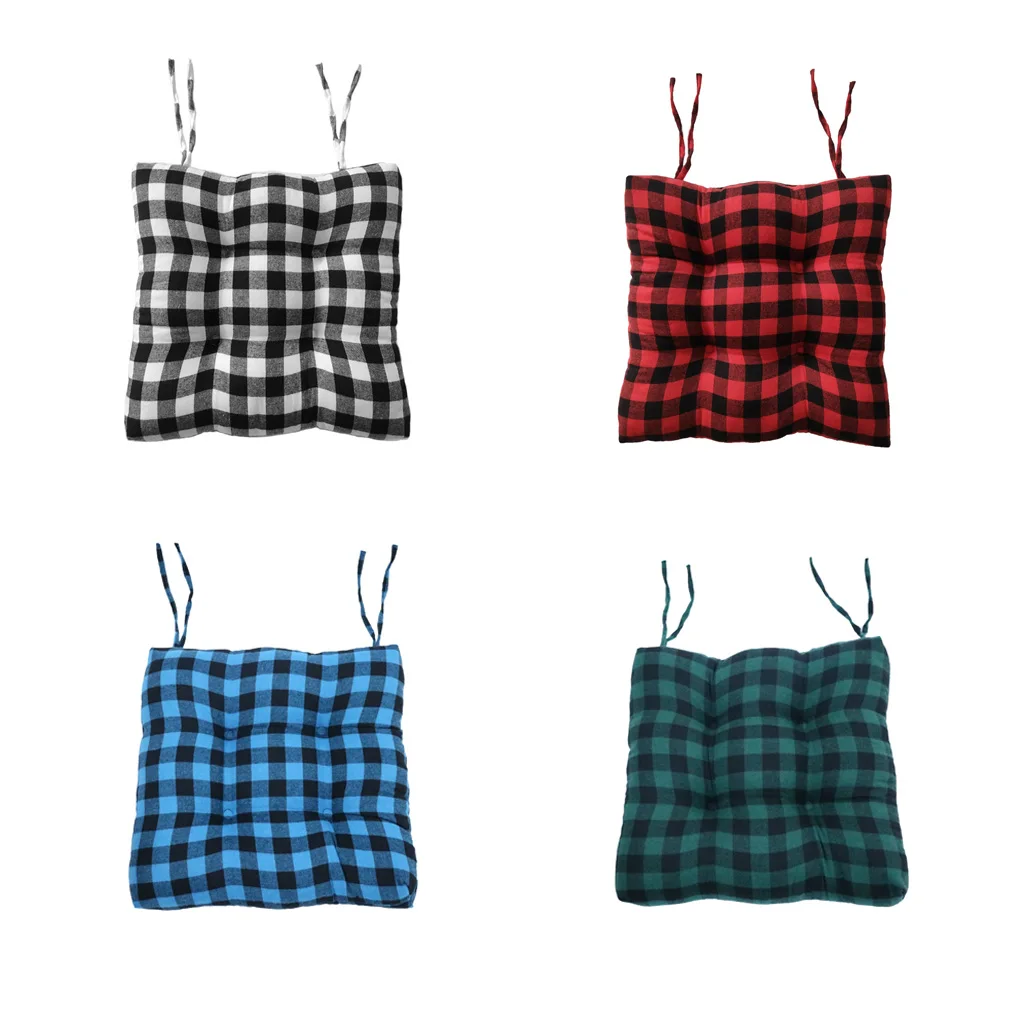 Chair Polyester Pads Grid Solid Color Cushion with Ties Non-slide Thick Pad Tatami Backrest Pillow Mat Home Car
Chair Polyester Pads Grid Solid Color Cushion with Ties Non-slide Thick Pad Tatami Backrest Pillow Mat Home Car