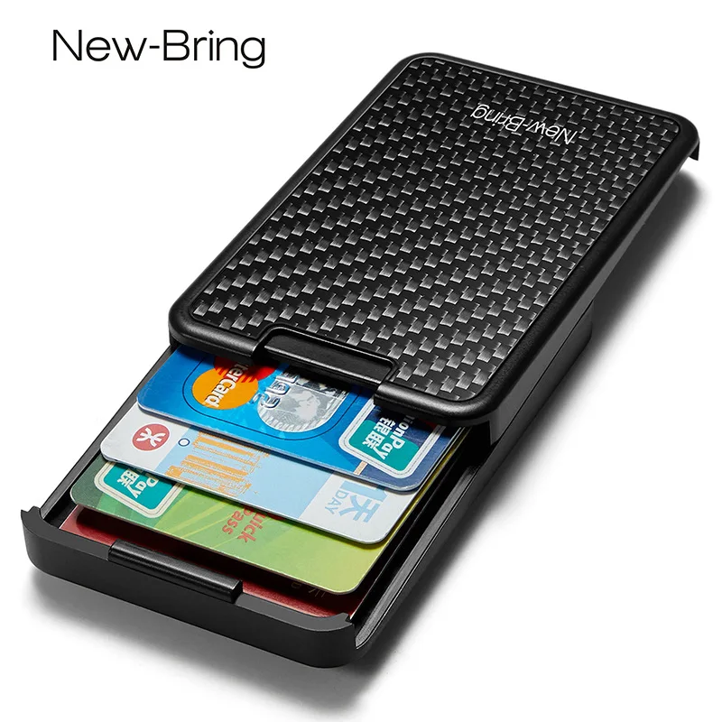 New carbon fiber metal card bag men's creative personality card sleeve anti-theft brush ultra-thin high-grade small card box
New carbon fiber metal card bag men's creative personality card sleeve anti-theft brush ultra-thin high-grade small card box
