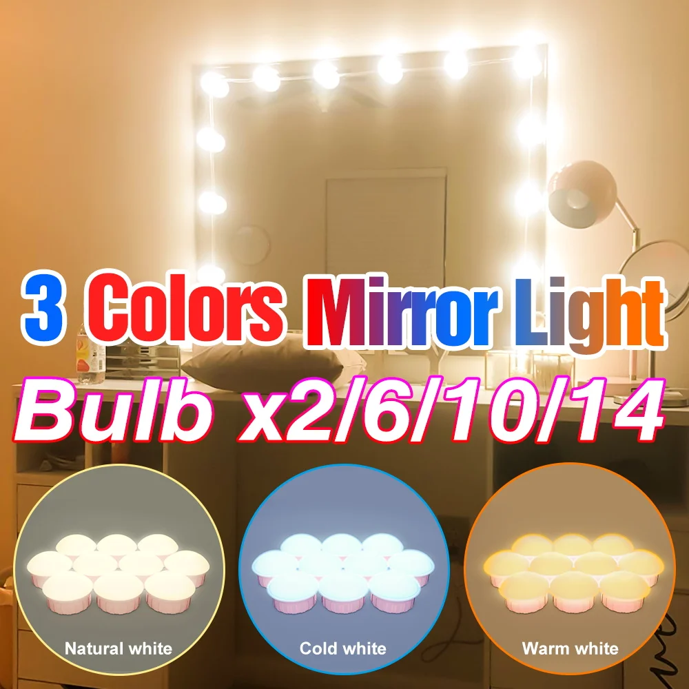 LED Bathroom Mirror Light USB Dressing Table Lamp Hollywood Vanity Lights For Room Decoration LED Full Body Mirror Wall Lamps
LED Bathroom Mirror Light USB Dressing Table Lamp Hollywood Vanity Lights For Room Decoration LED Full Body Mirror Wall Lamps