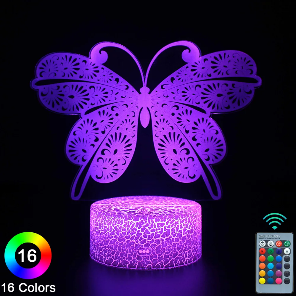 Butterfly Peacock LED 3D Night Lights Touch Remote Control Novelty Table Desk Lamp Room Decor Christmas Birthday Gift -No.497
Butterfly Peacock LED 3D Night Lights Touch Remote Control Novelty Table Desk Lamp Room Decor Christmas Birthday Gift -No.497