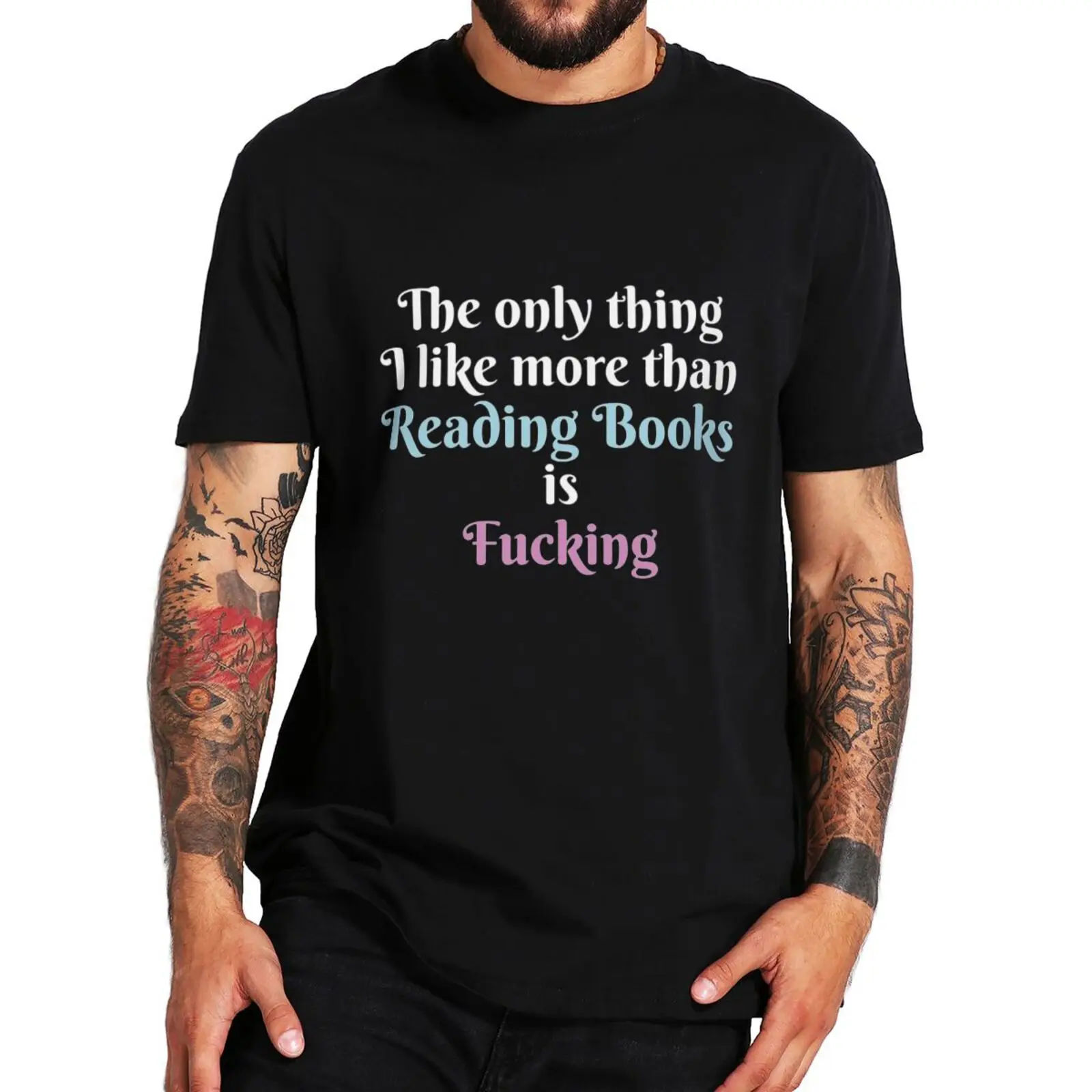 The thing I Like More Than Reading Books Is T-shirt Funny Adult Humor Joke Men Women T Shirts Casual Cotton Soft Tee Tops
The thing I Like More Than Reading Books Is T-shirt Funny Adult Humor Joke Men Women T Shirts Casual Cotton Soft Tee Tops