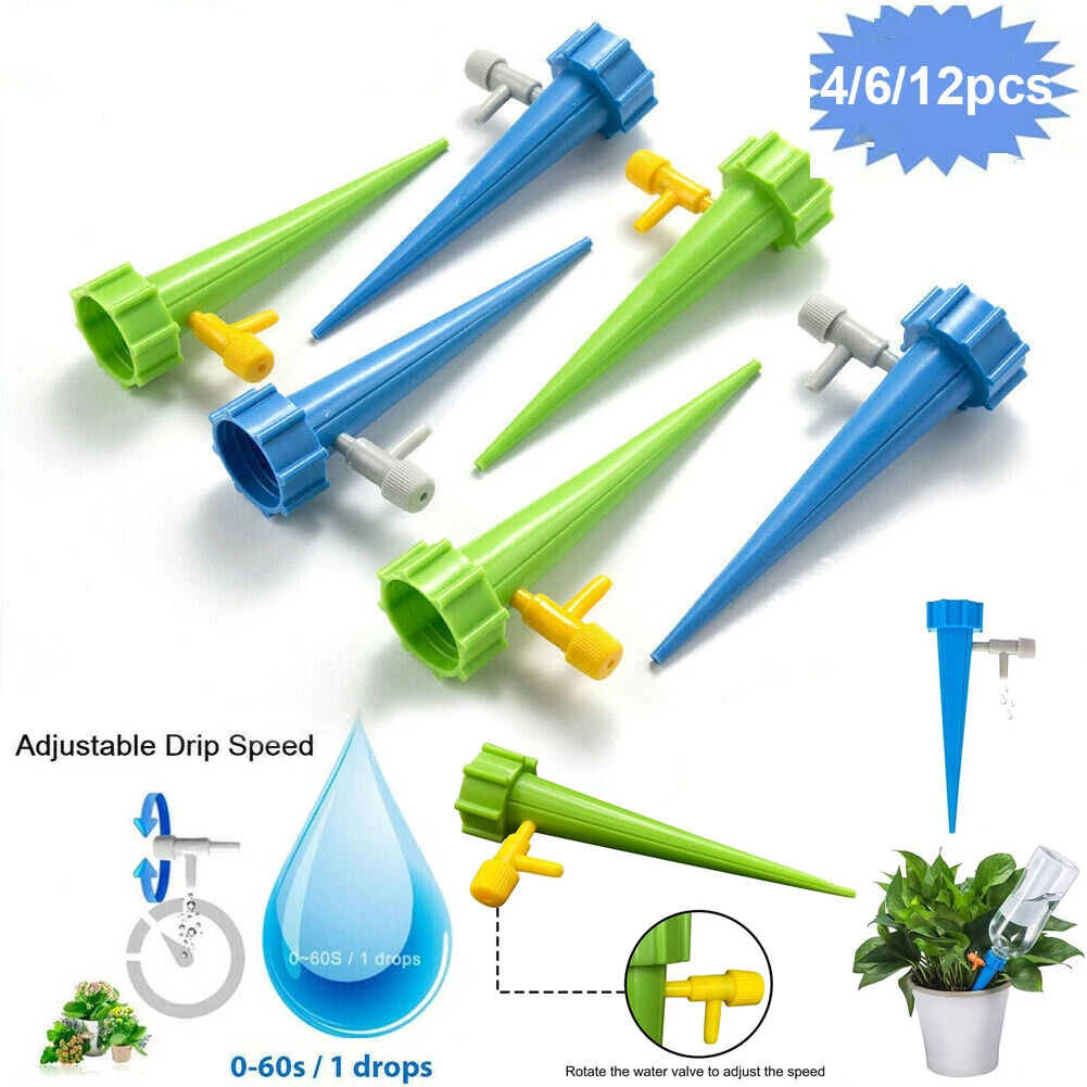4/6/12pcs Self-Watering Kits Automatic Waterers Drip Irrigation Indoor Plant Watering Device Plant Garden Gadgets Creative
4/6/12pcs Self-Watering Kits Automatic Waterers Drip Irrigation Indoor Plant Watering Device Plant Garden Gadgets Creative