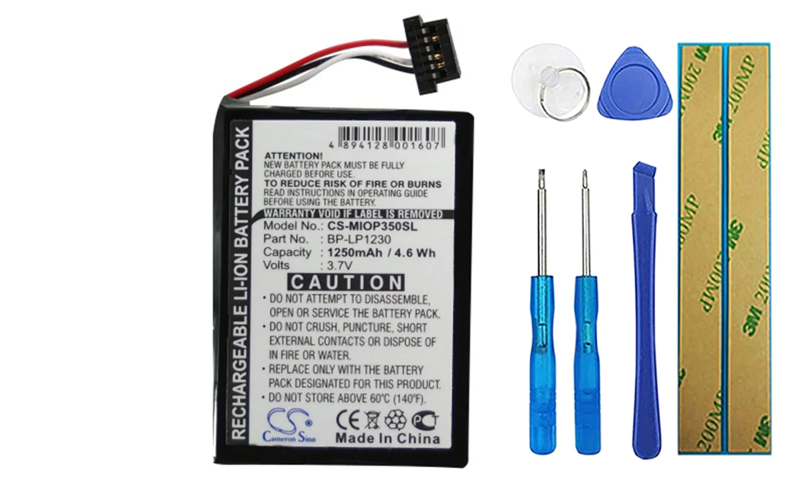 Аккумулятор Cameron Sino 4000 мА для навигатора Triansonic PNA, BP-LP1200/11-D0001 MX, G025A-Ab, G025M-AB 
Аккумулятор Cameron Sino 4000 мА для навигатора Triansonic PNA, BP-LP1200/11-D0001 MX, G025A-Ab, G025M-AB