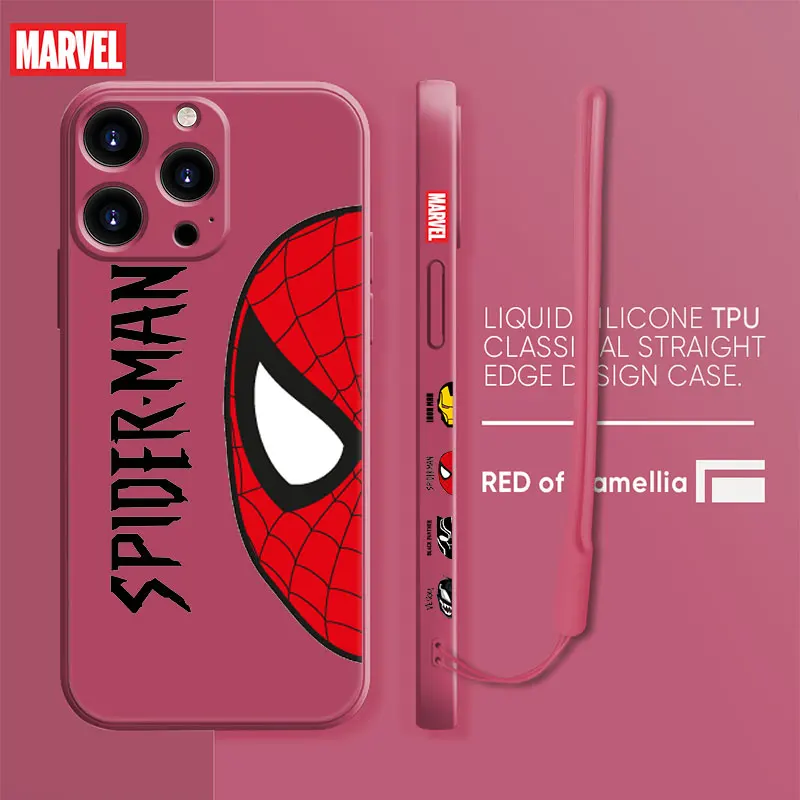 Celular Edge Marvel Face Ironman Spiderman Liquid Coque Case for iPhone 13 12 11 Pro Max XS 7 8 Plus XR SE 2020 iphone11 Soft
Celular Edge Marvel Face Ironman Spiderman Liquid Coque Case for iPhone 13 12 11 Pro Max XS 7 8 Plus XR SE 2020 iphone11 Soft