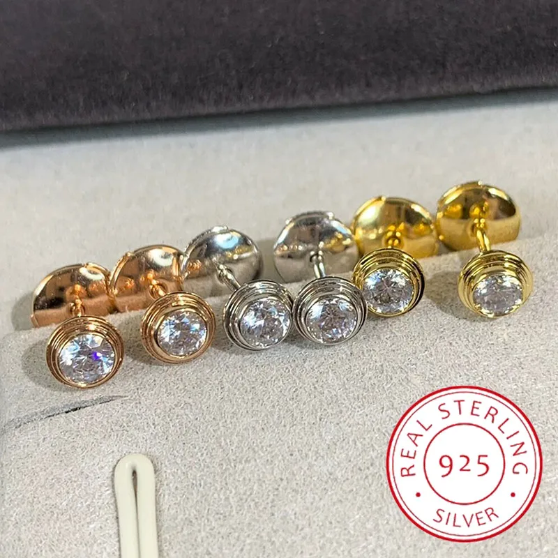 Classic 925 sterling silver zircon round single diamond earrings Women's simple fashion brand party exquisite jewelry
Classic 925 sterling silver zircon round single diamond earrings Women's simple fashion brand party exquisite jewelry