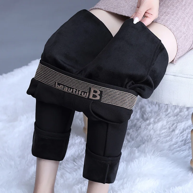 High Waist Thermal tights pants For Women Black leggings Winter Warm Fleece Thicken Lambwool Pants Sexy skinny Leggins
High Waist Thermal tights pants For Women Black leggings Winter Warm Fleece Thicken Lambwool Pants Sexy skinny Leggins