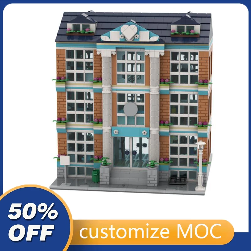 2152PCS Customized MOC Modular School 41682 street view Model Building Blocks Bricks Children birthday toys Christmas gifts
2152PCS Customized MOC Modular School 41682 street view Model Building Blocks Bricks Children birthday toys Christmas gifts