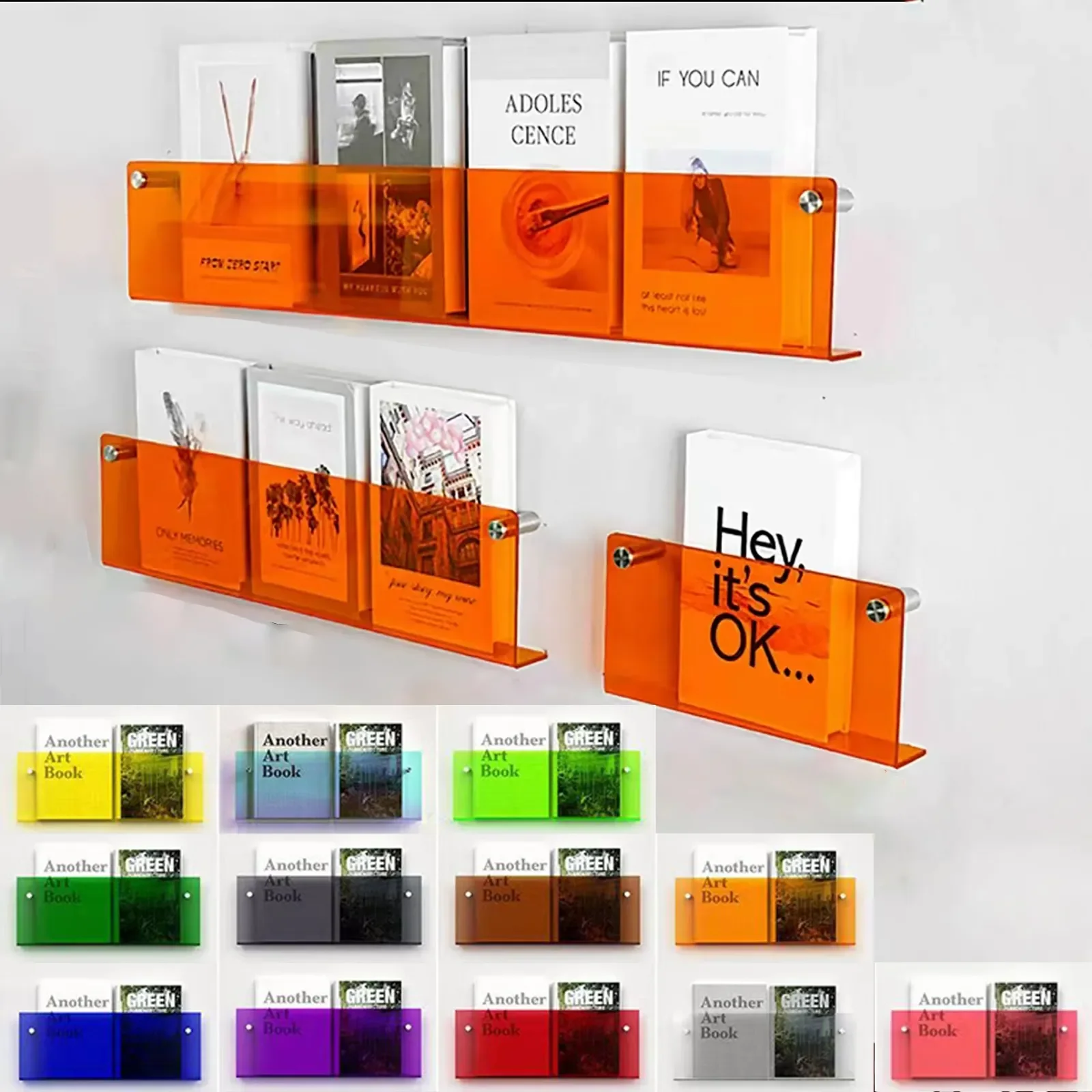 Organizer Rack Color Holder Display Bookshelves 12 Mount Hang Pamphlet Literature Stand Magazine Brochure Wall Acrylic Floating
Organizer Rack Color Holder Display Bookshelves 12 Mount Hang Pamphlet Literature Stand Magazine Brochure Wall Acrylic Floating