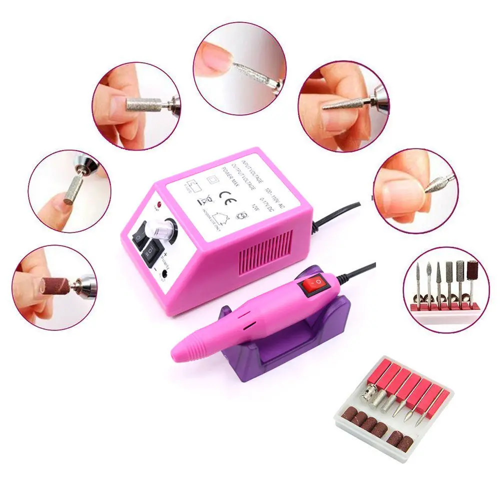 Professional Nail Drill Machine Electric Manicure Milling Cutter Set Nail Files Drill Bits Gel Polish Remover Tools TRHBS-011P-1
Professional Nail Drill Machine Electric Manicure Milling Cutter Set Nail Files Drill Bits Gel Polish Remover Tools TRHBS-011P-1