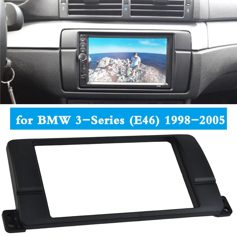 TRIM Radio Fascia Accessories Auto Black Cover Dashboard Double 1pcs 1x Vehicle For BMW 3 Series E46 1998-2006
TRIM Radio Fascia Accessories Auto Black Cover Dashboard Double 1pcs 1x Vehicle For BMW 3 Series E46 1998-2006