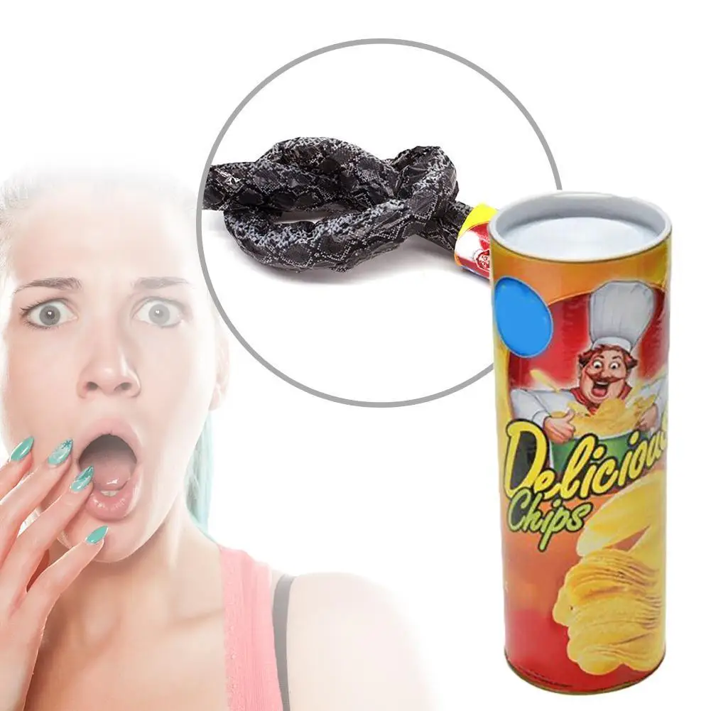 New Prank Props Potato Snake Potato Chip Funny Tricky Toys Can Jump Fake Snake April Fool Day Halloween Party Decoration
New Prank Props Potato Snake Potato Chip Funny Tricky Toys Can Jump Fake Snake April Fool Day Halloween Party Decoration