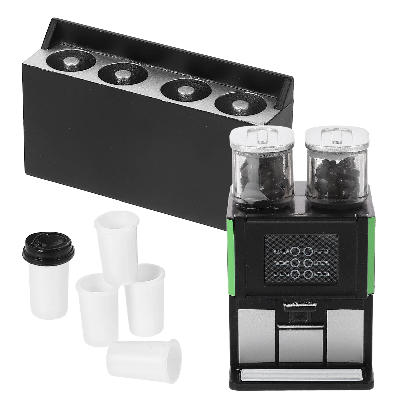 1 Set of House Miniature Coffee Makers Miniature Coffee Machine with Cups House Decor
1 Set of House Miniature Coffee Makers Miniature Coffee Machine with Cups House Decor
