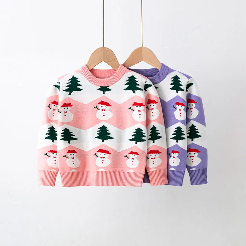 Girls Bottoming Knitwear Christmas Snowman Pullover Baby Sweater Baby Boy Sweater Knit Sweater
Girls Bottoming Knitwear Christmas Snowman Pullover Baby Sweater Baby Boy Sweater Knit Sweater